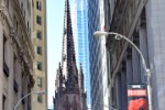 Wall Street mit Trinity Church