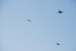 2 F/A-18 Hornet, 1 LTDB LearJet - Übung "Wahrung der Lufthoheit" ("Intercept to Identification")