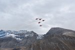 Patrouille Suisse (5 F-5 Tiger, ein Pilot/Tiger fehlt wegen Hexenschuss)