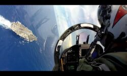 F/A-18 Carrier break and landing