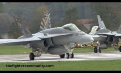 F/A-18 Strafing Training at Axalp