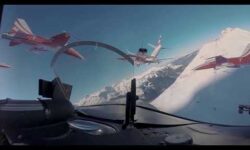 Patrouille Suisse at Lauberhorn Race 2018